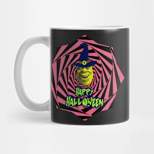 Funny Halloween Shrek Meme Mug